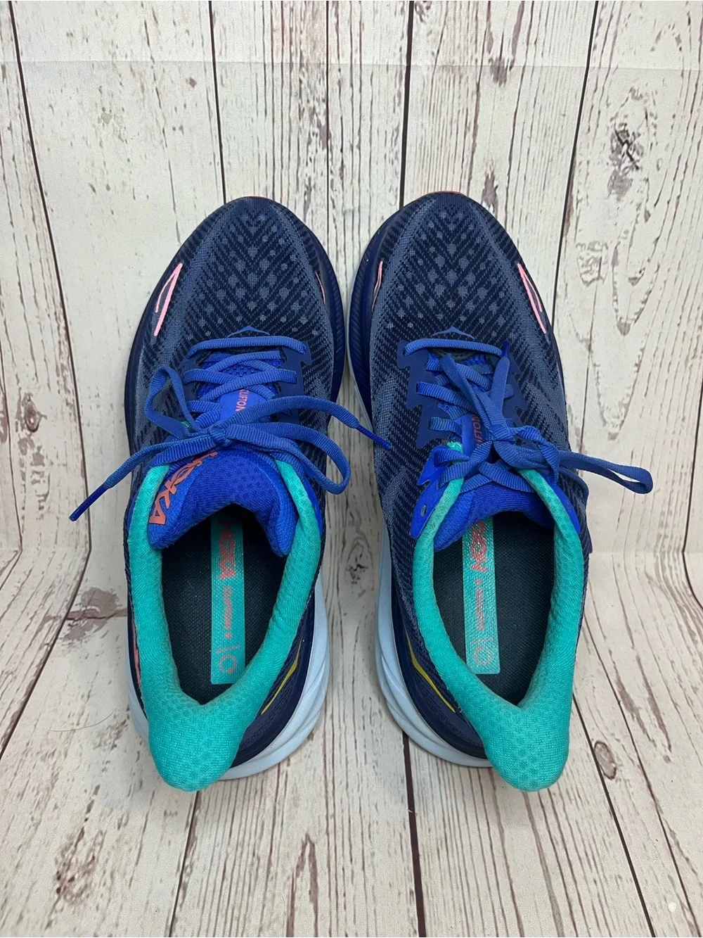 Hoka One One Clifton 9 Women's Size 9B Bellwether Blue Running Shoes